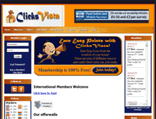 Tablet Screenshot of clicksvista.com